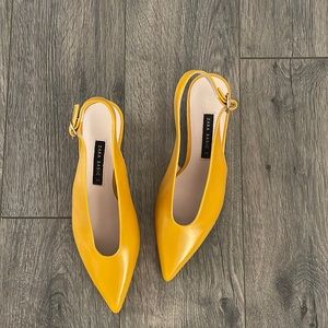 New Yellow Zara Shoes, Size 7